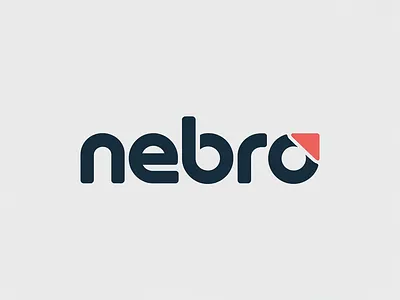 Minimalist Tech Logo Design for nebro – Geometric Wordmark branding design graphic design illustration logo logo design typography ui ux vector wordmark