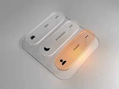 Glass Buttons inspired by Reijo Palmiste animation buttons glass ui