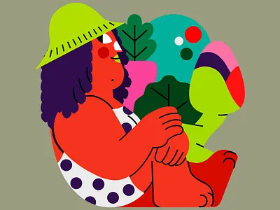 Loqi color palette illustration ilustración jhonny núñez vector