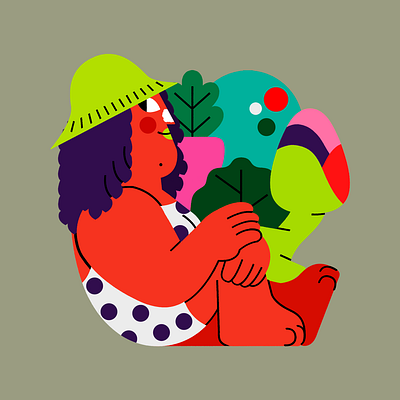 Loqi color palette illustration ilustración jhonny núñez vector