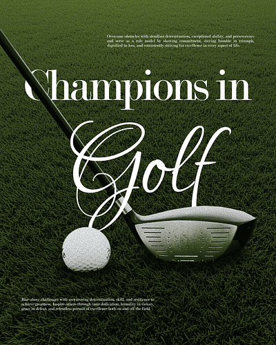 Golf poster ball branding club design figma flyer golf graphic design league poster sport usa vector