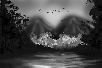 Photoshop painting for book art background art branding children book illustration concept art design drawing illustration photoshop photoshop painting