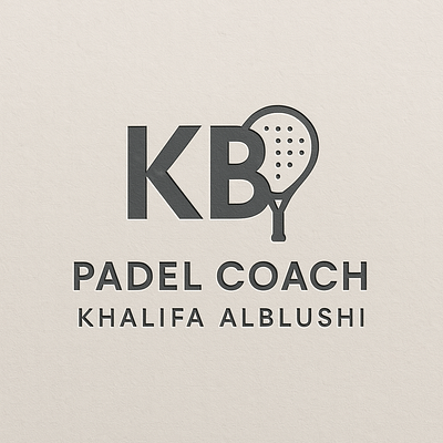 Padel Coach Logo Design graphic design illustration logo padel coach logo design vector