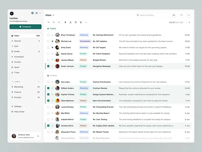 Mailer - Email Table Data clean dashboard dashboard design data table design email table data graphic design mailer minimalist modern table data motion graphics table data table data design ui uidesign uiux uiuxdesign ux uxdesign uxerflow
