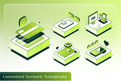 Isometric Iconography for Credit Card site. branding colorful design design graphic design illus illustration illustrations illustrative graphics isometric logo ui vector