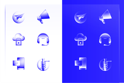 Gradient and Shaded Iconography branding colorful design design graphic design icon design iconography icons illustration illustrations illustrative graphics ui vector