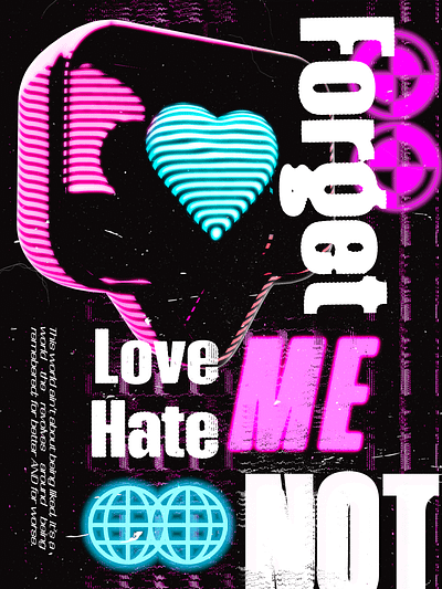 Forget me not. Poster (2025) graphic design