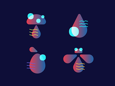 Soloearth Illustrations branding fruit futuristic glow identity illustration insects minimal mushroom organic plants water