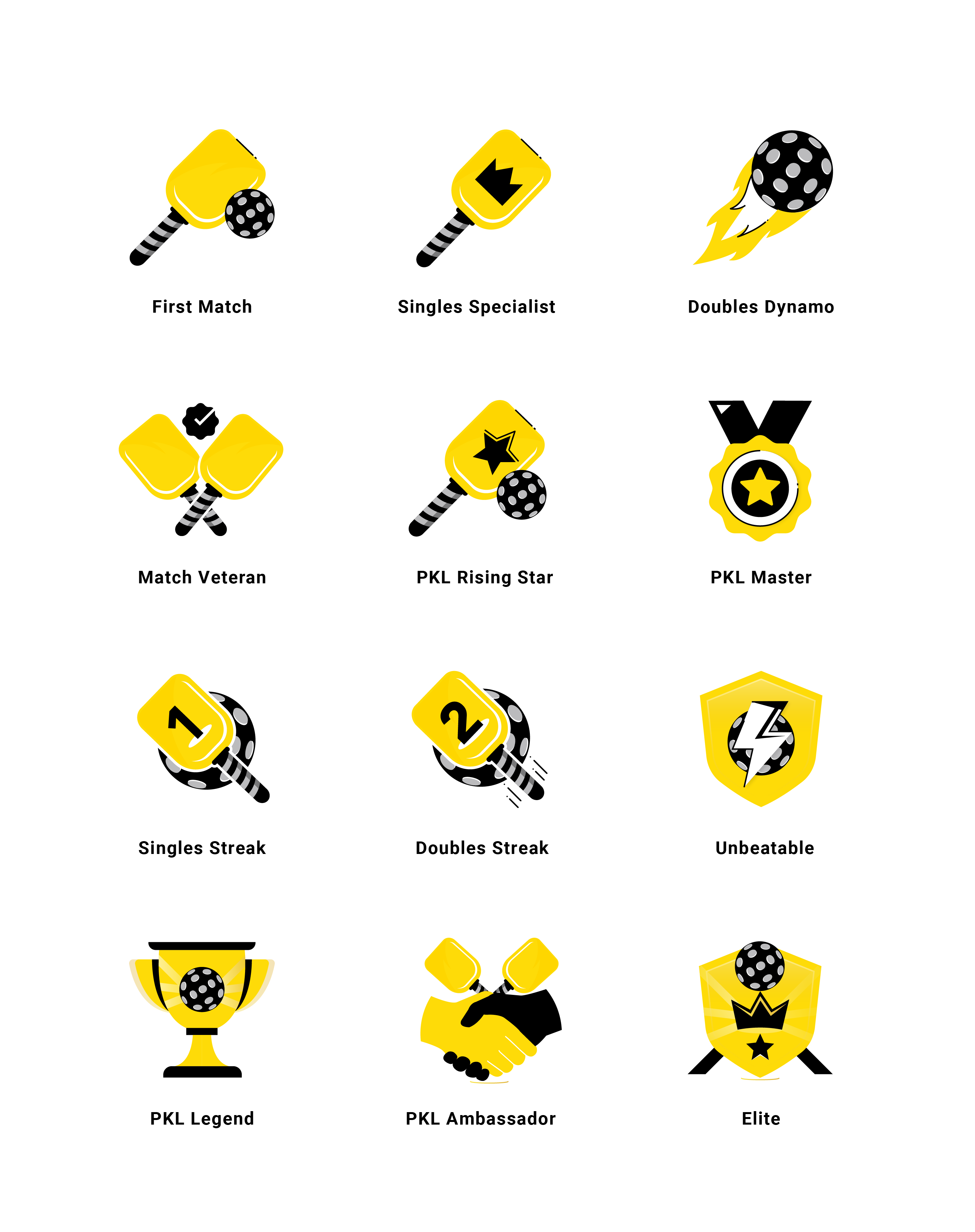 Ping Pong Games Badges Designs for app. app icon badges branding colorful design design graphic design illustration illustrations illustrative graphics logo vector web icons