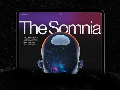 The Somnia - Web Design and Development 3d animation awwwards cosmos development gsap interactions layout scroll interactions stars storytelling three.js ui ux web design webflow webgl