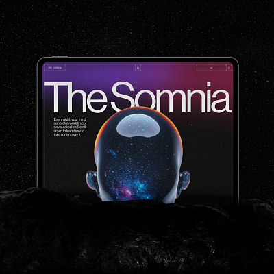 The Somnia - Web Design and Development 3d animation awwwards cosmos development gsap interactions layout scroll interactions stars storytelling three.js ui ux web design webflow webgl