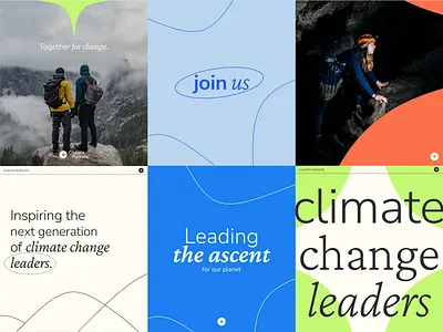 Climate Pursuits branding climate logo outdoors