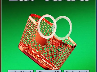 Shopping basket 3d 3dart blender des design graphic design illustration