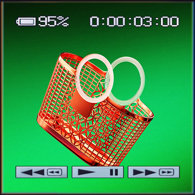Shopping basket 3d 3dart blender des design graphic design illustration