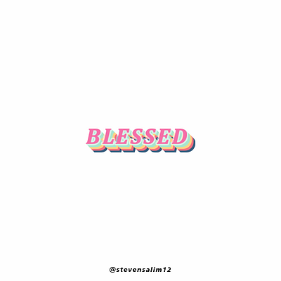 BLESSED branding graphic design logo