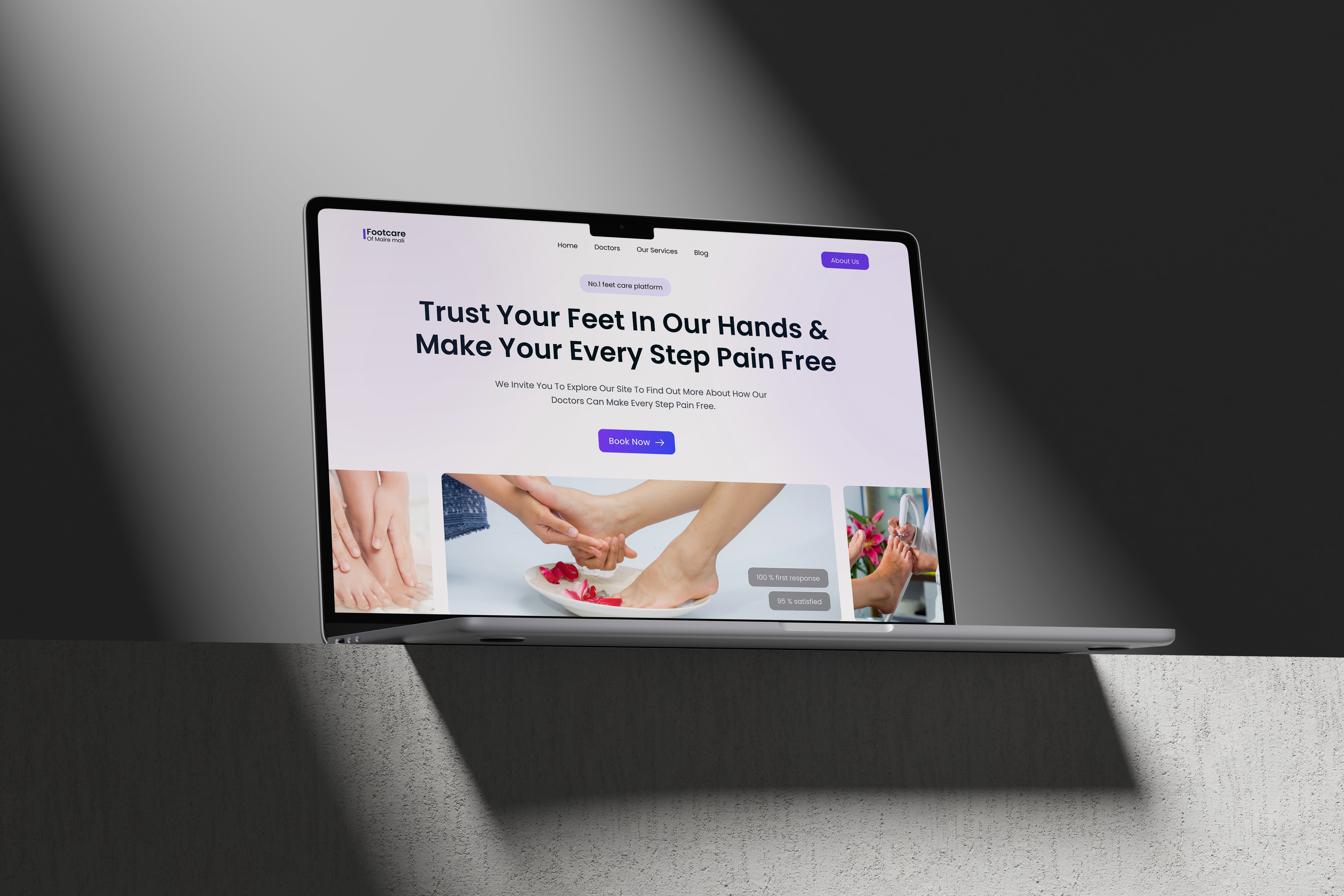 Modern Web Ui Design-Fit Care Clinic care ui care website clean ui clinic ui foot care website health healthcare healthcare ui healthcareui landingpage medicalwebsite modern ui podiatrywebsite ui uiux uiuxdesign user interface webdesign website ui wellness