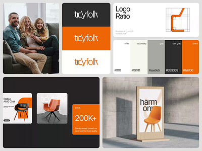 Tidyfolk : Home Furniture - Visual Identity animation bento brand book brand guidelines brand identity branding corporate identity furniture furniture brand home decor home living identity design interior design layout design logo marketing motion graphics social media visual branding visual identity