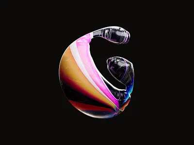 Soft body G 3d balloon c4d cinema4d design graphic design illustration inflatable motion graphics redshift soft body type typography