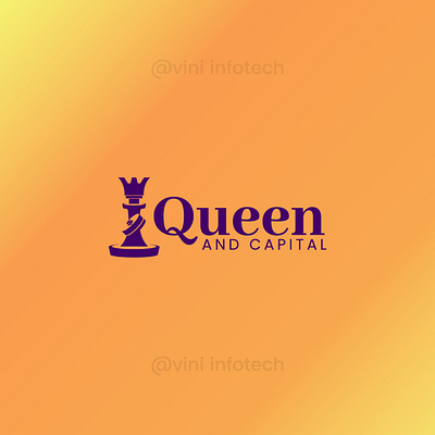 Queen And Capital Logo graphic design logo