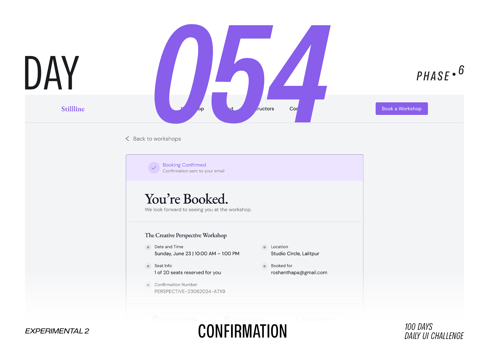 Confirmation - DailyUIChallenge 100daysui branding dailyui dailyuichallenge design illustration logo ui uiux website
