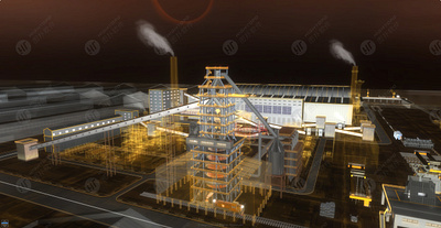 Steel Plant 3D Design | Web Design 3d animation design digital twin ui visualization web design