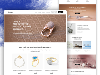 Homepage Concept for a Jewellery Brand creativedesign designinspiration dribbble ecommerceux figma homepage landingpage minimalui modernwebdesign ui uidesign uishot uiux webdesign websiteui