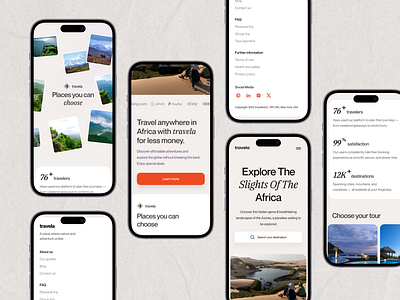 Travela – Explore More, Stress Less africa designsystem designthinking mobiledesign productdesign travelapp ui design uxdesign