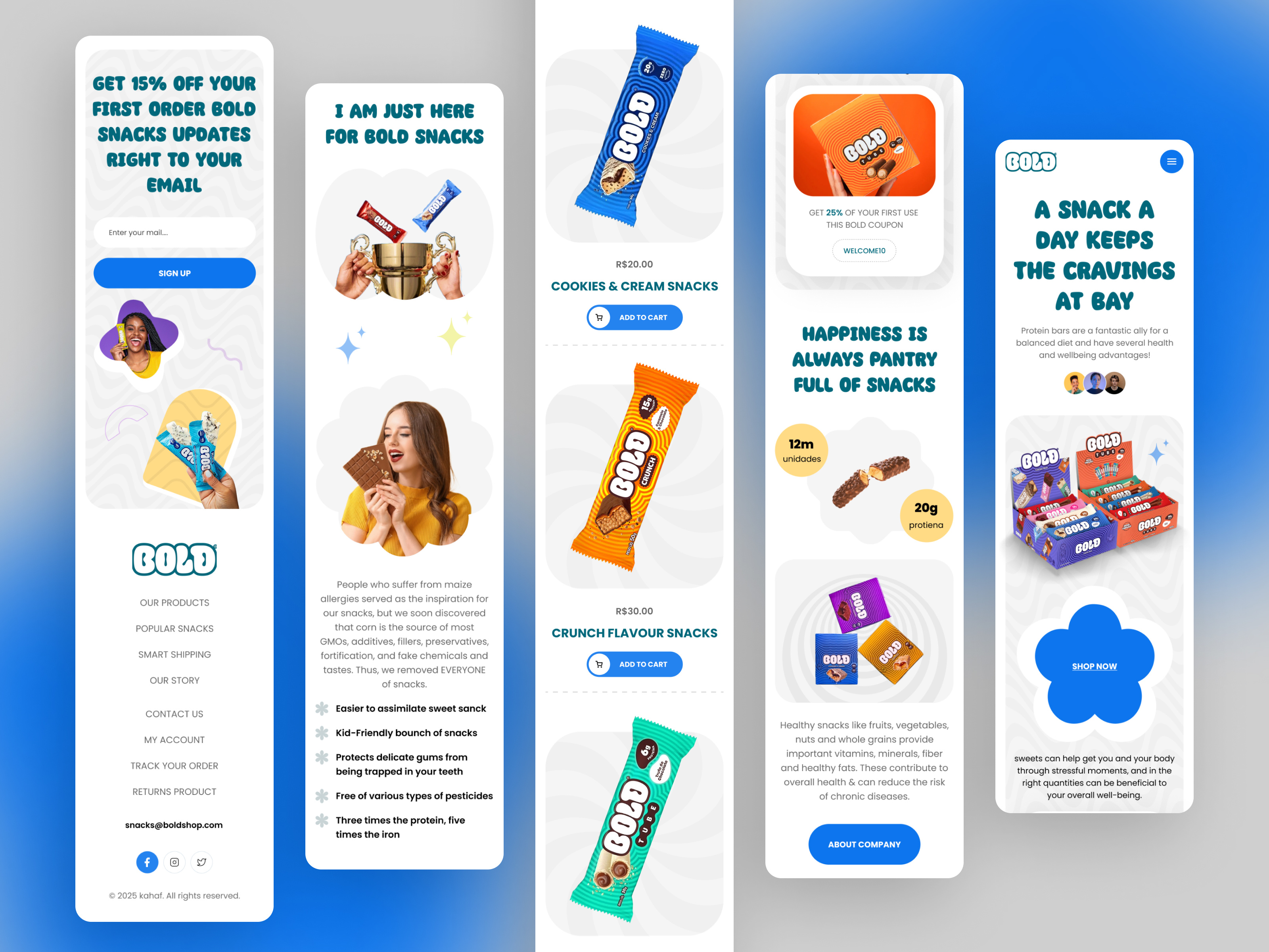 Example of Ecommerce website - web design - landingpage - Packaging design