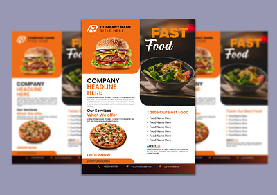 Food Flyer Design app branding design eid mubarok fast food food food flyer graphic design illustration logo restaurant restaurant flyer ui ux vector
