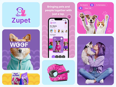 Zupet UI/UX – The Future of Pet Care Apps 3d animation app design branding design dogs figma minimal mobile app pet app design pets shopping ui ui design uiux ux ux design web design
