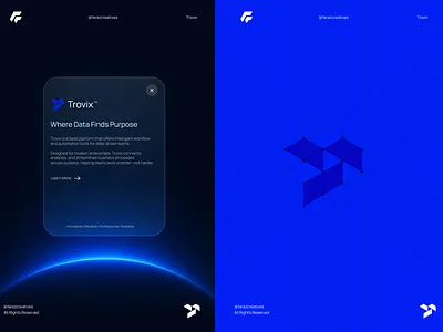 Trovix - Logo Design animation b2b logo branding business logo design graphic design illustration logo logo design logo icon logo mark logos modern design modern logo professional logo saas logo tech logo unique logo vector