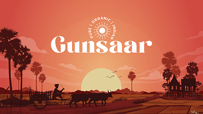 Visual Identity, Brand Theory, and Packaging Design for Gunsaar animation brandidentity branding design flightmodestudio graphic design illustration logo ui ux website design