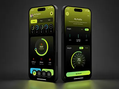 Fitness Tracker App app app design fitness app fitnessapp fitnesstracker fitnesstrackerapp habittracker ios mobile mobile app steptracker ui design uiux userexperience uxuidesign