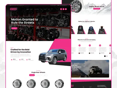 Judgement Forged – Automotive Wheels & Apparel Ecommerce UI animation branding concept concept design ecommerce landing page ui ui designer uiuxdesigner user experience design user interface design ux ux designer web design