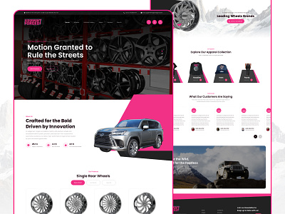 Judgement Forged – Automotive Wheels & Apparel Ecommerce UI animation branding concept concept design ecommerce landing page ui ui designer uiuxdesigner user experience design user interface design ux ux designer web design