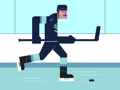 Seattle Kraken hockey illustraion illustration illustration art illustration digital illustrations kraken minimalist seattle seattlekraken