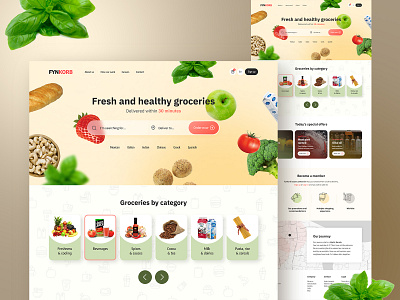 Grocery shopping - Landing page germany grocery grocery shopping landing page online grocery online shopping ui website design website ui
