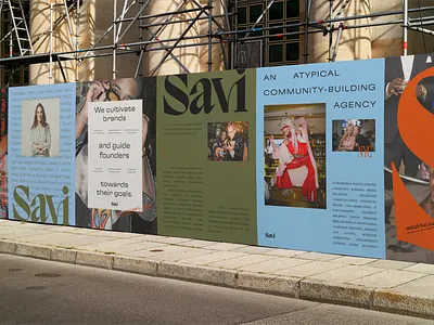 Savi branding billboard branding celebrities fashion identity logo nyc poster pr typography wordmark