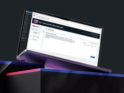 Max Upload File Size Manager - WordPress plugin dashboard design dashbord php plugin user interface wordpress