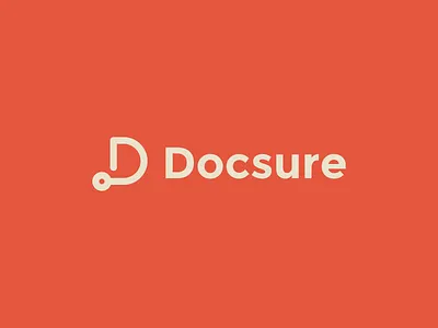 Docsure Logo Design ai ai startup branding doctor health healthcare logo orange ui