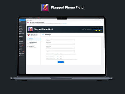 Flagged Phone Field - WordPress Plugin dashbord dashbord design forms javascript wordpress wordpress plugin