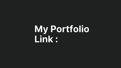 Figma Portfolio Link dailyui design figma portfolio ui portfolio ux portfolio web design
