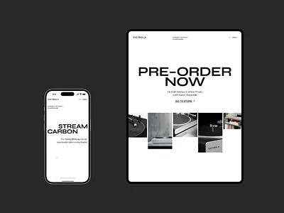 VICTROLA — Online Store of Turntables branding clean creative design grid minimal minimalism mobile type typography ui ux web webdesign