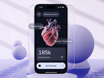 Medical App - Doctor Appointment animation app design appointment booking calendar clean doctor home hospital interaction interface medical mobile design motion design patient app uiux