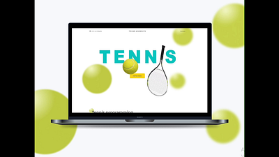 Tennis Academy`s — Web site— Landing for Tennis School animation design illustration tennis ui ux uxui design web design