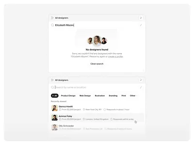 Command+K empty state — Untitled UI cmd k cmdk commandk product design quick search ui design user interface