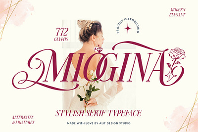 Miogina Typeface design font fonts letteing typeface