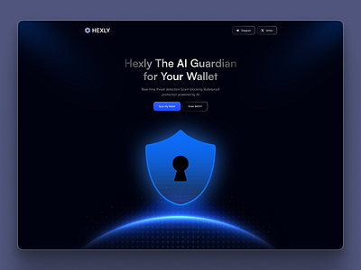 AI-Powered Wallet Protection for Web3 ai wallet protection ai web3 blockchain crypto crypto wallet crypto web3 landing page wallet protection web design web3 wallet web3 platform