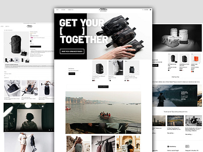 Adventure-Ready Shopify Store Design for Travel Gear Brand adventure ecommerce backpack store clean layout dtc brand ecommerce website figma mahamudulsobuj minimal design mobile optimized outdoor brand product focused shopify shopify expert travel gear uiux