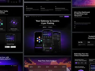 Crypto Dex - Website Design branding crypto daily design graphic design illustration logo ui ui design uiux ux web web design website website design